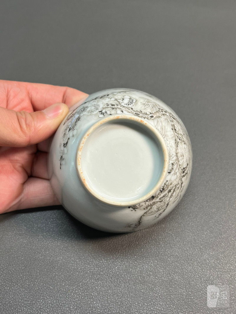 清雍正  墨彩梅花杯 - 图10
